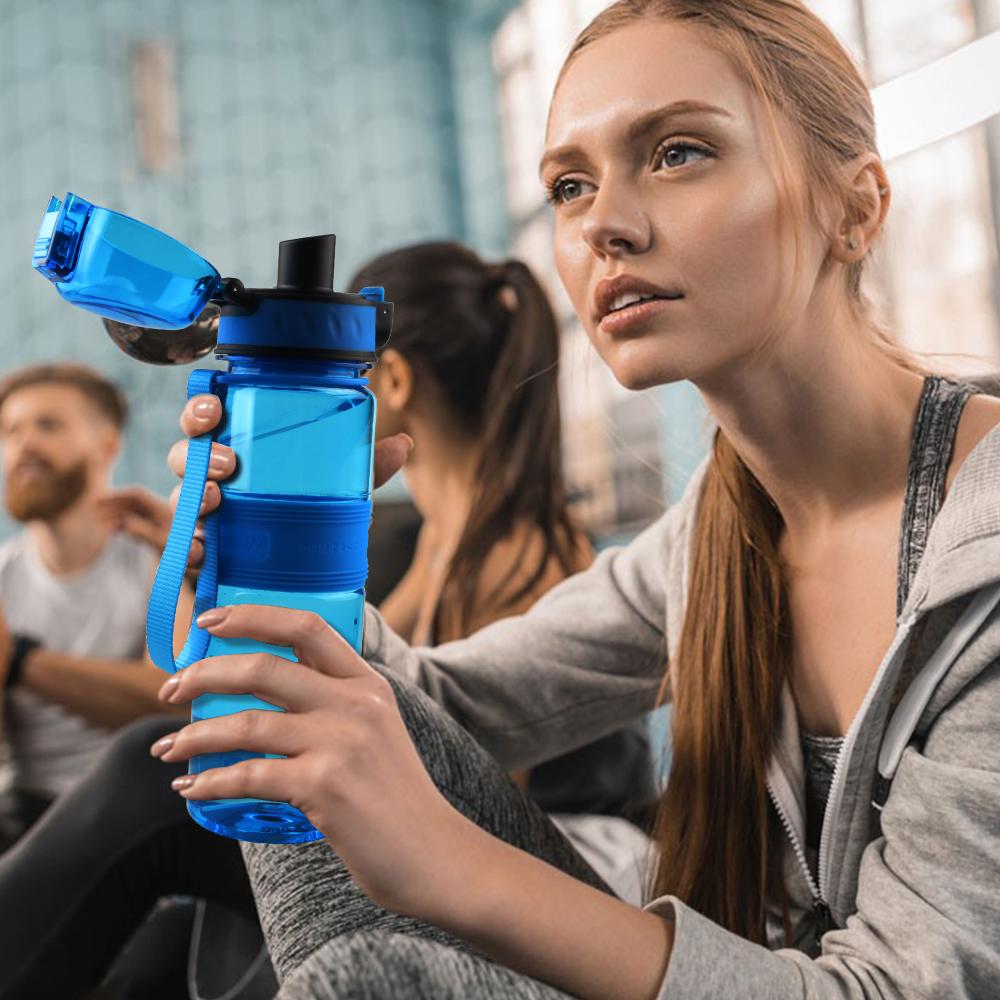 Large Sport Water Bottle- Environmental protection CE/EU Certification Ensure You Drink Enough Water Daily for Fitness, Workout, Gym and Outdoor Sports