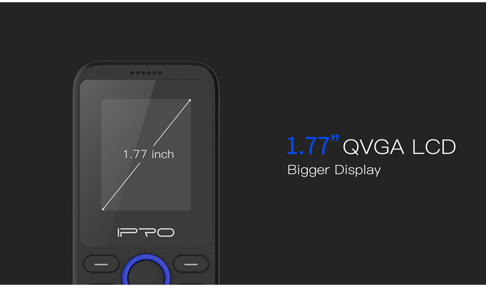 IPRO A6Mini Feature Phone 1.77inch Bar Mobile Phones Cellphone Phone Original Manufacture