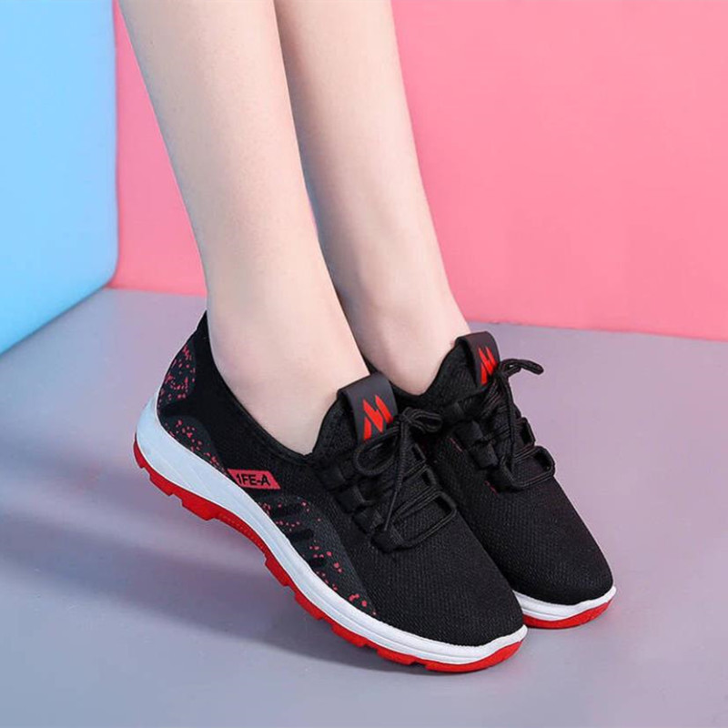 Women's shoes new style lace up shoes comfortable and light sports shoes casual shoes fashion shoes