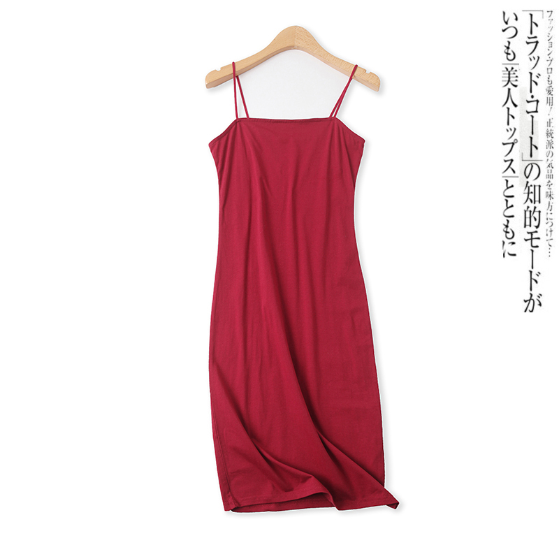 Women's all-match solid color mid-length slim pullover bodycon dress