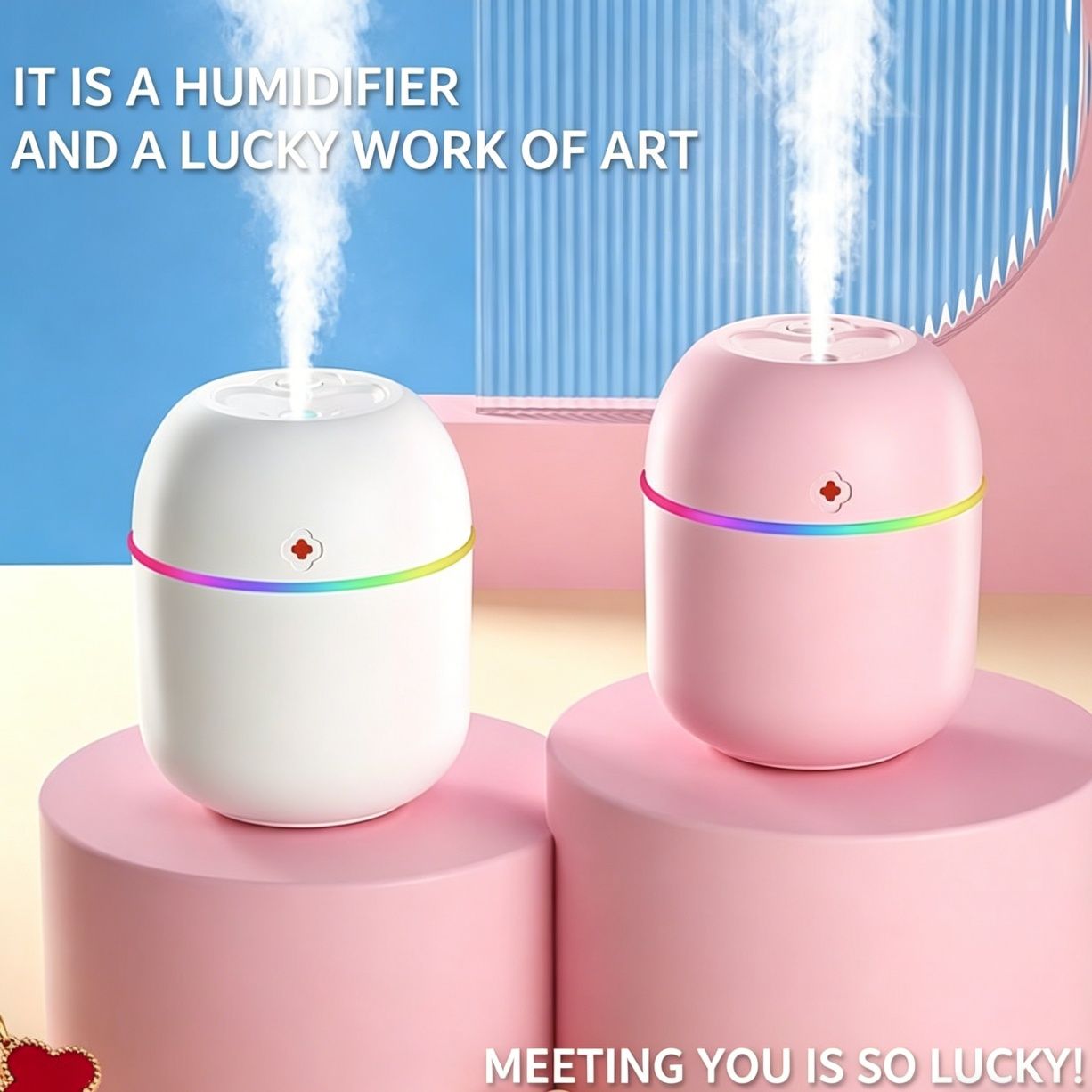 New Mini 2nd Gen Egg-Shaped Humidifier Large Mist USB Portable Quiet Desktop Home Office Aroma Diffuser Perfect Gift
