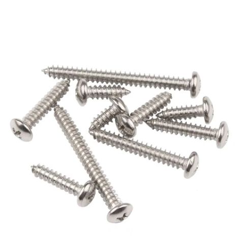 100pcs Phillips Head Screws Stainless Steel Self Tapping Screws for General Purpose