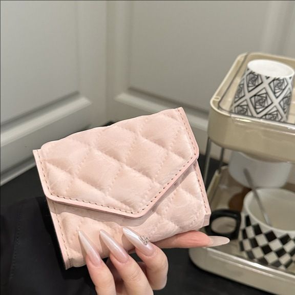 Miss DG 2025 new fashion clutch coin purse girls card bag simple small square bag