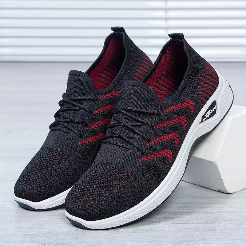 516 Men's Mesh Shoes Flying Woven Sneakers Men Walking Style of Casual Shoes