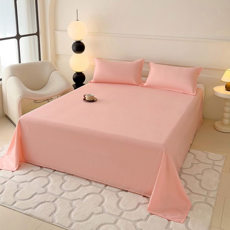 120*230cm ,150*230cm,180*230cm,220*230cm,230*250cm,Bed Sheet pillowcase Aloe vera cotton, washed cotton, bed sheets, plain brushed wool CRRSHOP 48*74cm pillow case free shipping# 03