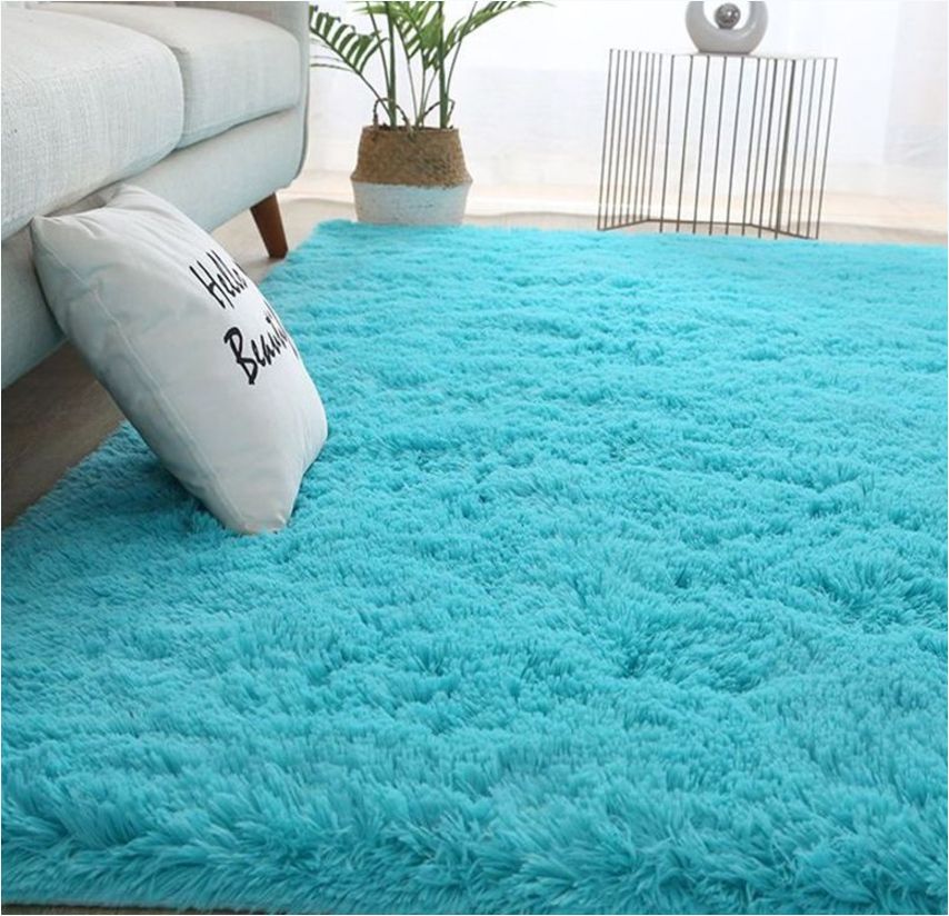 120cm*160cm Long-haired living room carpet, coffee table mat, long velvet bay window mat, bedroom bedside blanket, long-haired insulation foot mat