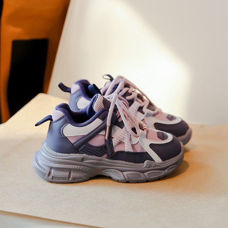 Girl Daddy shoes 2024 autumn new children's shoes breathable sports shoes YQ-289WANG