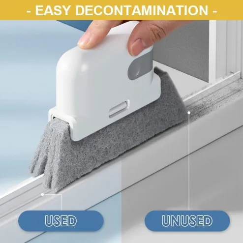 1/3 Pcs Magic Window Cleaning Brush Cleaning Brush Detachable Door Window  Slot Brushes Kitchen Slot