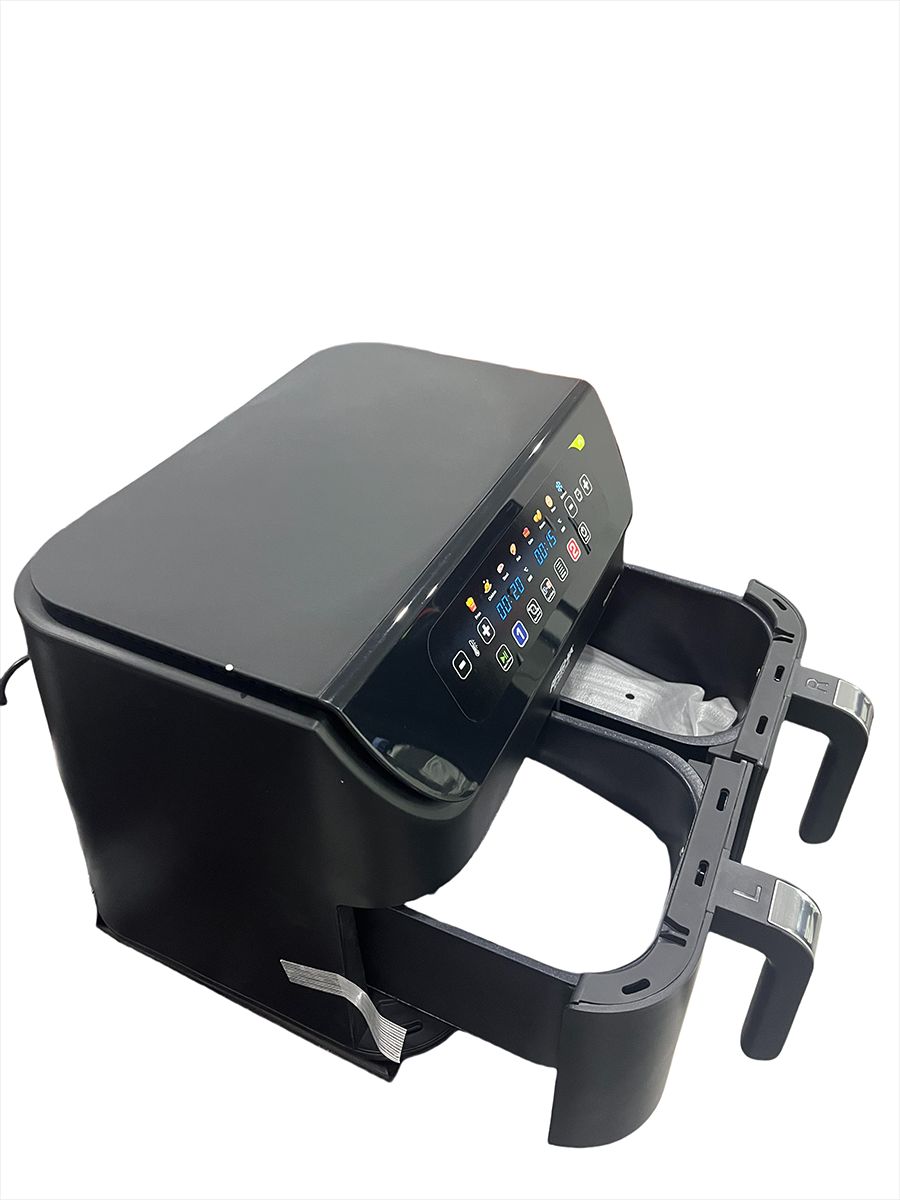 Air Fryer, Thermometer, Roast, Bake, Air Fry, Crisps, Broil, Reheats, Keep Warm, 10-in-1, Fries, Frozen Food, Veggies, and Meat, Quick Meals, Healthy Meals, Less Oil