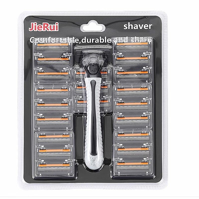 K-320 21 Blades Manual Razors Men Razor Shaving Three Layer Shaver Reusable Razor Imported Blade Multi Tool Head Change