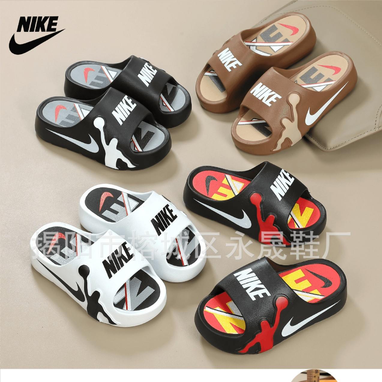 Eva slippers women's trendy brand thick bottom export foreign trade slippers wholesale non-slip heightening Korean version women's hole shoes