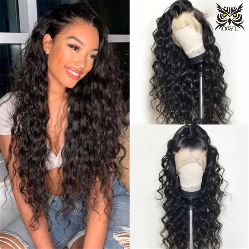 OWL New style wigs for women, black long curly hair, corn perm, African small curly hair, chemical fiber headgear, female wig