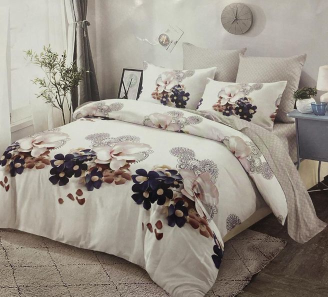 High-quality Eco-friendly silk cotton Shaggy bedsheet Cover Flat Sheet Flannel Microfiber 5 PCS Bedding Set 1 bedsheet 4 pillowcases*6363 