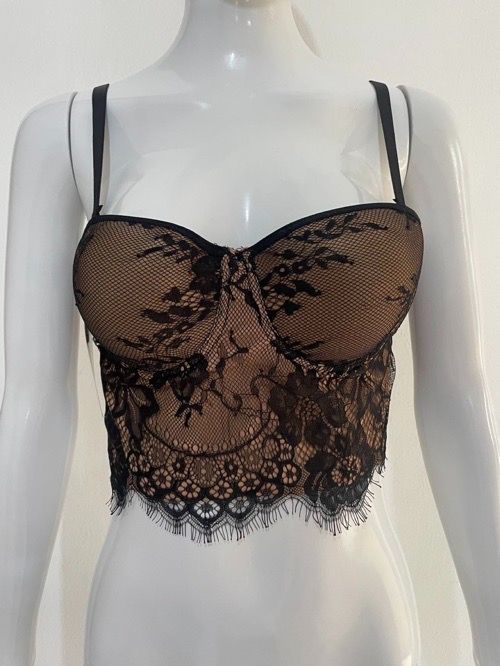 French sexy eyelashes, lace, herringbone bandeau top, women's waist cinched inside, with a slim design sense of niche camisole