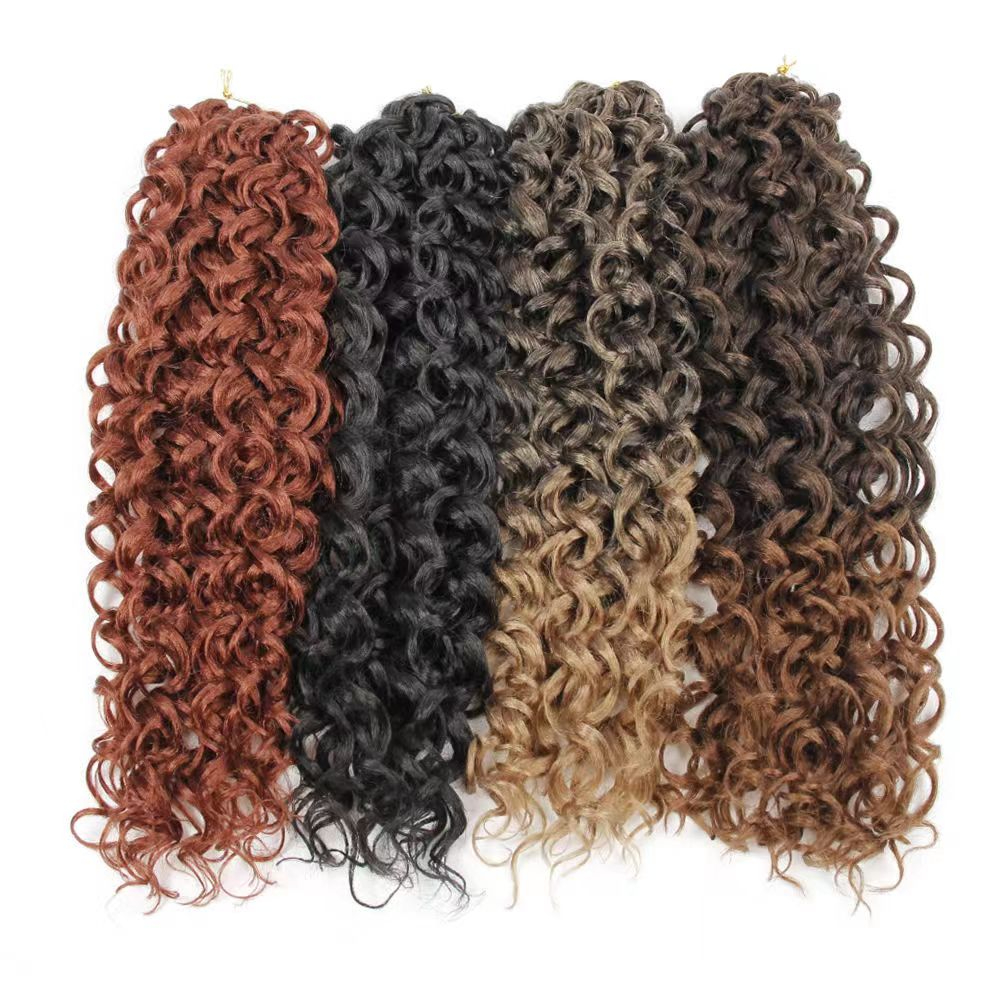 Short Passion Twist Hair 24 Inch Water Wave Crochet Hair for Black Women 1 Pack Bob Passion Twist Crochet Hair for Butterfly Locs Crochet Passion Twist Synthetic Curly Spring Twist Braiding Hair Extensions Ceajae 1B Natural Black 