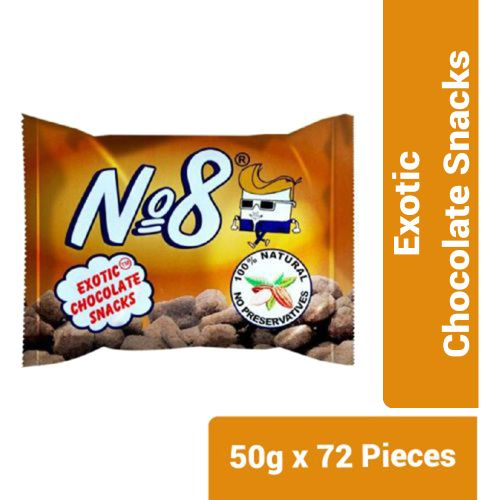 No.8 Exotic Chocolate Snacks - 50g x 72pcs