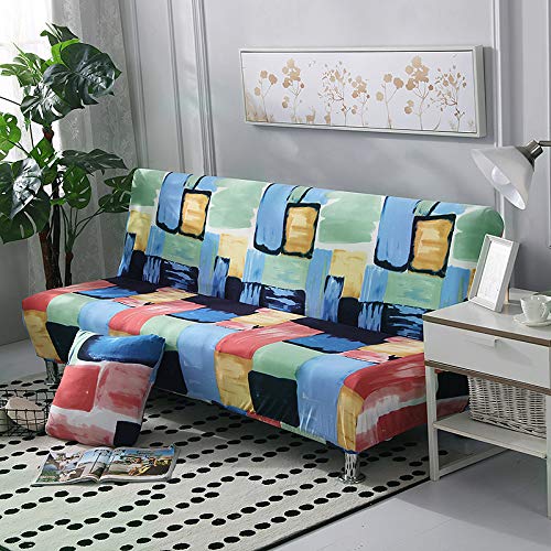 Futon Slipcover Armless Sofa Cover Stretch Sofa Bed Slipcover Protector Elastic