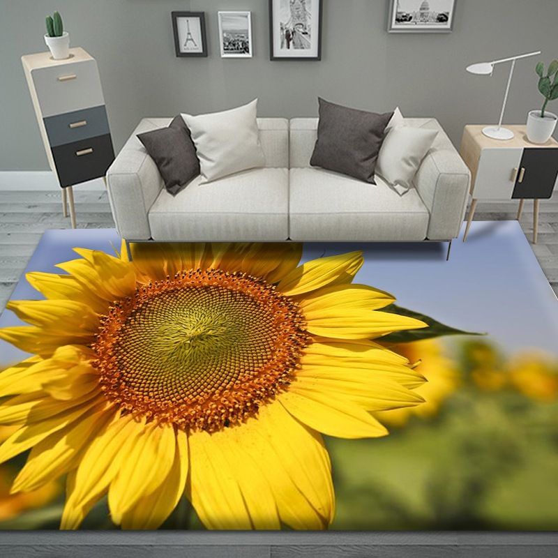 Crystal velvet 3D visual guest carpet large size 80*120cm,60*90cm,50*80cm,40*60cm CRRSHOP Stain resistant foot pad non slip Peacock feathers，rose，sunflower floor mat