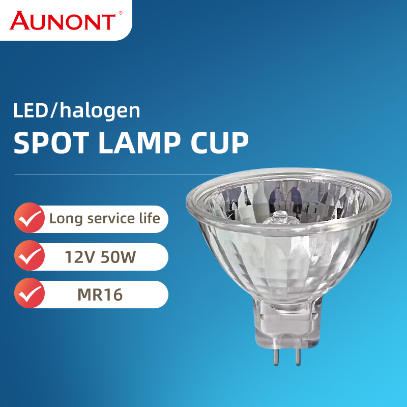 AUNONT MR16 energy-saving halogen LED spotlight bulb, 12V 50W 6500K, indoor bulb lighting
