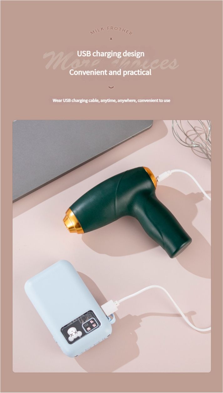 New Electric Egg Beater, Handheld Cream Whipper for Home Use, Flour Blender, Small Wireless Egg Beater