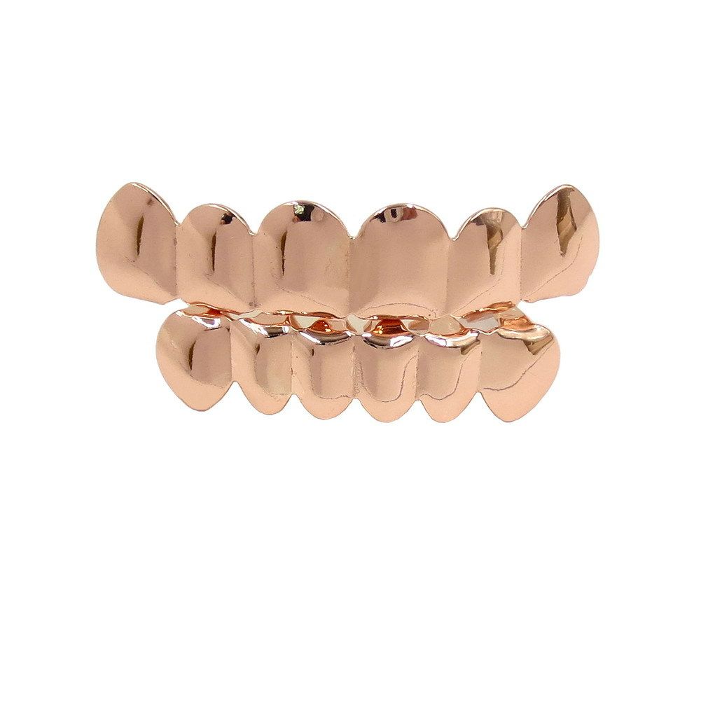 hip-hop gold braces TeethGrillz real gold electroplated braces hip-hop grillz tooth grillz