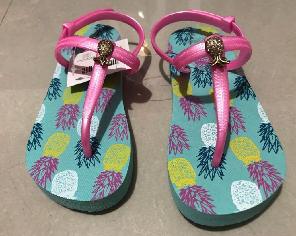 Children's Custom Logo Print PVC Flipflops Sandals- Outdoor Strand Female Sandals