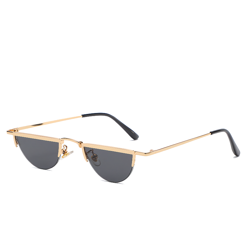 New style small frame personalized semi-circular RETRO SUNGLASSES fashion street shooting hip-hop Sunglasses men