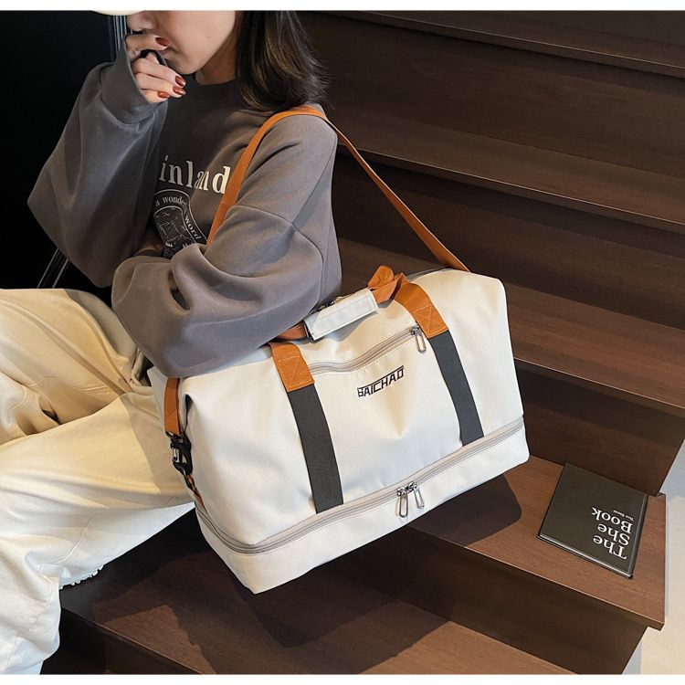 New yoga fitness bag, short-distance business trip large-capacity luggage storage bag, waterproof independent shoe compartment travel bag
