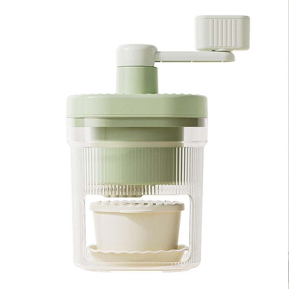 Manual shaved ice maker for home use; small hail ice maker for mobile stalls; hand-cranked ice shaver for fluffy ice and crushed ice; no for electricity.