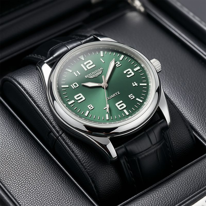 Business Men Quartz Wrist Watch Daily Waterproof Scratch Resistant Dial Minimalist Analog Male Watch For Office Business Meeting Daily Commute Gift For Men