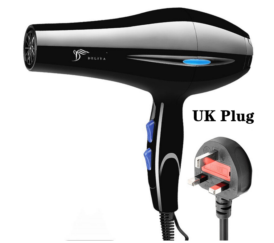 High-power Hair Dryers Professional  Hair Dryer  Household Blow Hairdryer Hot and Cold Wind UK Plug Styling Tools