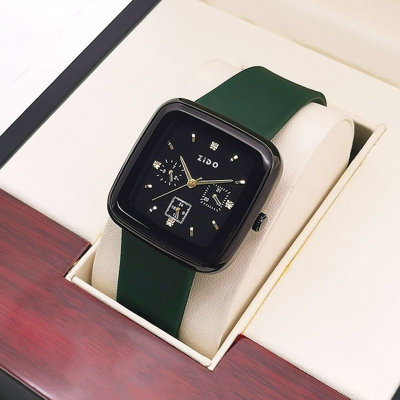 Men's Fashion Sports Luminous Quartz Watch Waterproof Square Watch