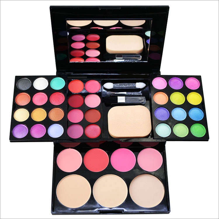 Makeup Tray Combination Cosmetic Set Eyebrow Palette Foundation Palette Blusher Lipstick Make UP Kit