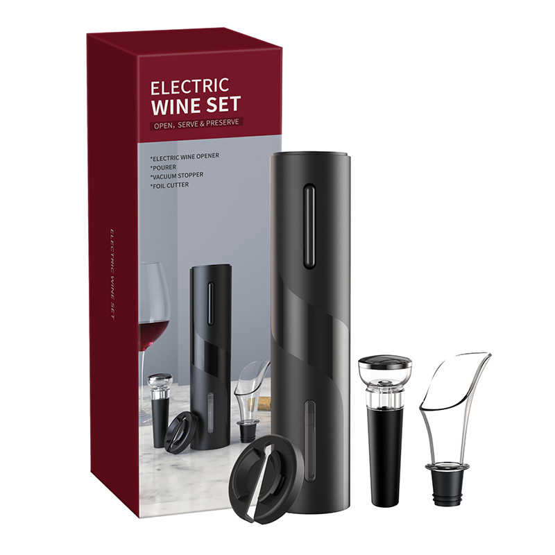Rechargeable Electric Wine Bottle Opener Corkscrew Cork Out Set Kitchen Tool Can Opener