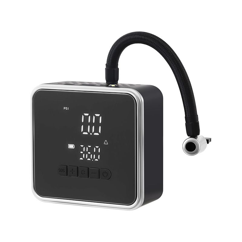 Tire Inflator Portable Air Compressor Air Pump for Car Tires with Pressure Gauge, 3X Faster Tire Pump with Cigarette Lighter Plug for Car, Motorcycle, Bicycle, Ball(Black)