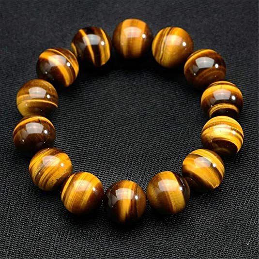 Tiger Eye Stone Bracelet Single Loop Tiger Eye Stone Natural Stone Beaded Bracelet