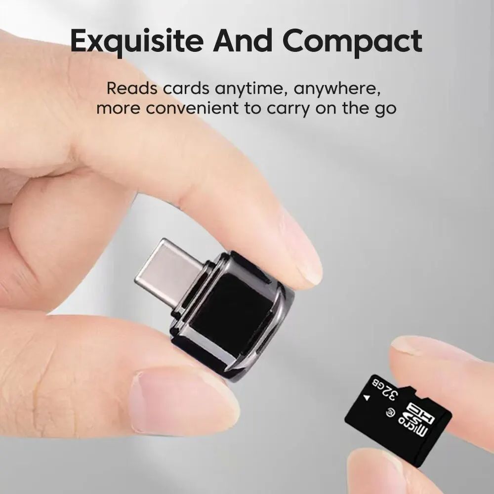Type C Card Reader USB C To TF Card Memory Reading High-speed Transfer Cardreader Support OTG For PC Laptops Android Iphone