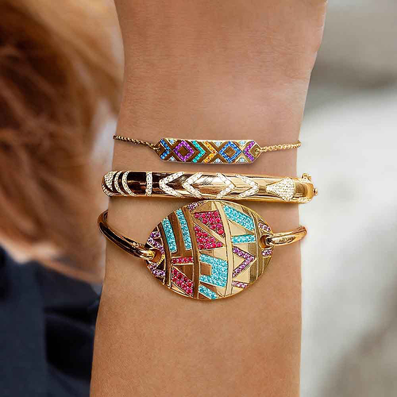 Frodete Evil Eye Women's Bracelet, Ethnic Style Color Women's Bracelet
