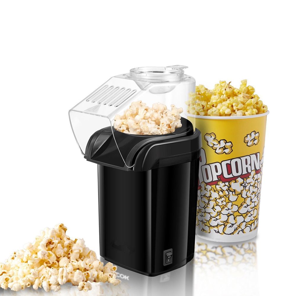 B001 Hot Air Popcorn Popper Maker, Electric Hot Air Popcorn Popper Corn Popcorn Machine for Healthy Oil Free Popcorn