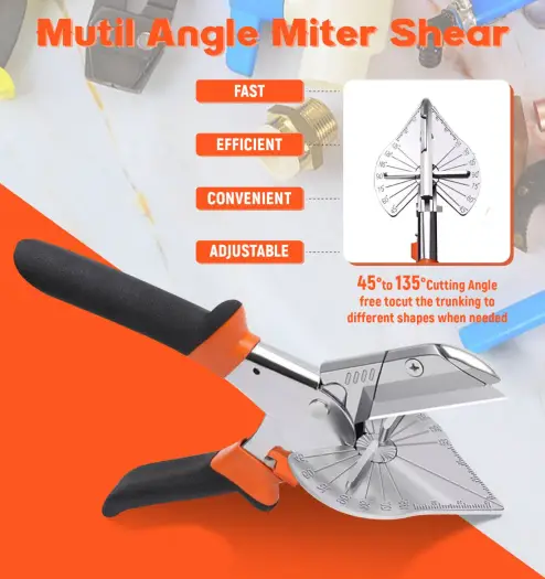 WELLHOME Multi-Angle Miter Shear Cutter - Multifunctional Trunking