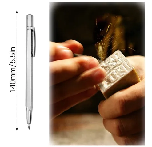 Tip Scriber Engraving Pen Marking Pen Scribe Pen Tool Engraving Curve Pen  Tools for Metal Sheet, Ceramic, Glass 