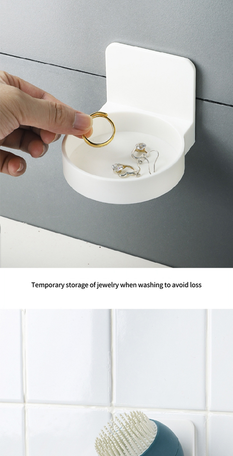 114978 Bathroom Non-Perforated Racks Ttrigger liquid Suction Device Hanger Hanging Wall-Mounted Hand Sanitizer lifting Rack Bottle Rack