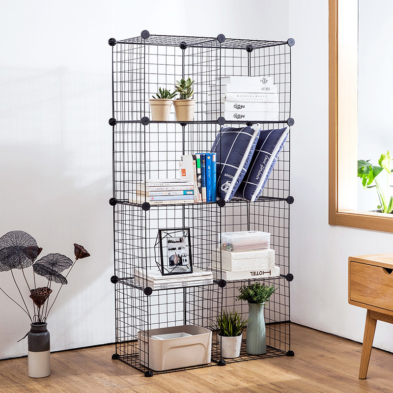 Cube Grid Wire Storage Shelves