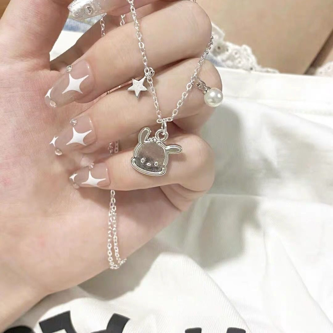 X154 Women Sweet Cool Pacha Dog Cartoon Necklace Pendant Jewelry