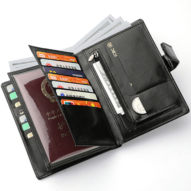 k3247 New Driver's License Card Bag Wallet Men's Large Capacity Multi functional Passport Bag Passport Book Wallet