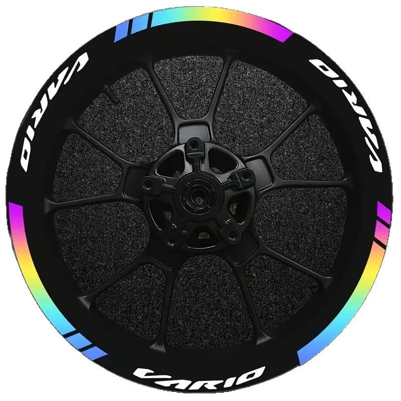 Reflective Wheel Stickers For VARIO Motorcycle 14 Inch Hub Waterproof Creative Color Warning Decals Motorcycle Rim Decor Stickers
