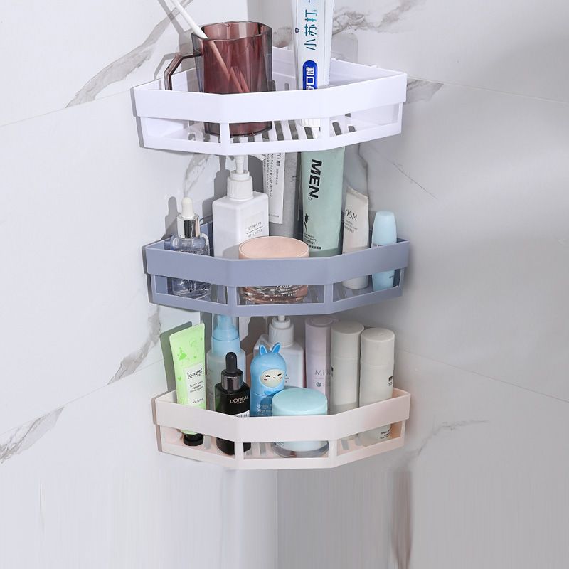 2683 Shelf Bathroom Shelf Organizer Toilet Shampoo Gel Storage Basket Decoration Bathroom Corner Shower Shelf Rack Holder Accessories