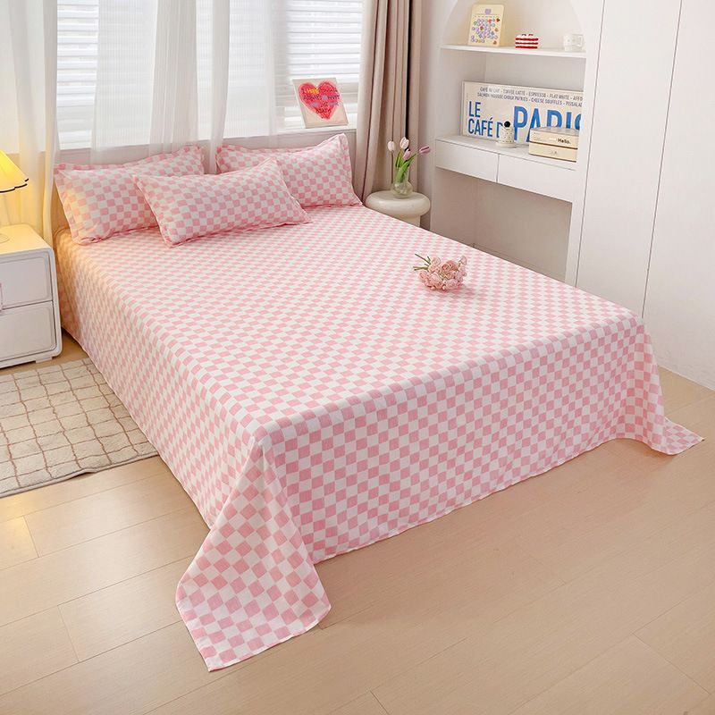 120*230cm ,150*230cm ,180*230cm,220*230cm ,230*250cm Washed cotton brushed bed sheets pillow cases CRRSHOP free shipping Bed cover pillowcase 48 * 74cm
