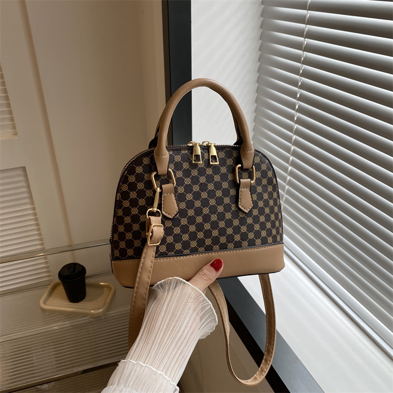 8364-HJ Women's Fashion Simple Vintage Handbag Casual Crossbody Bag
