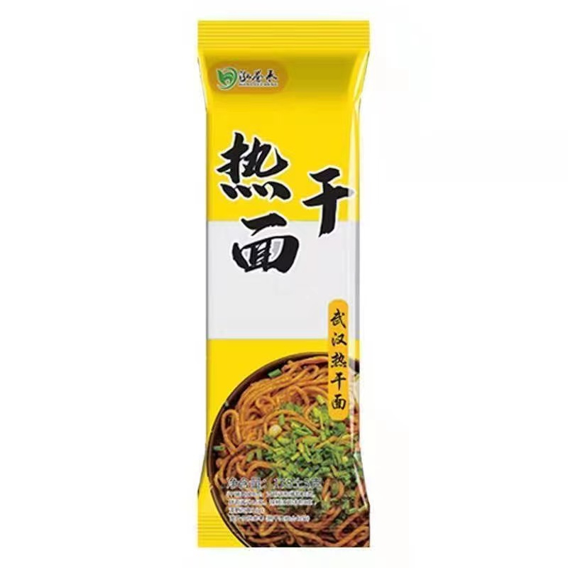Authentic wuhan hot-and-dry noodles with the relish of hubei alkaline wholesale pasta noodles noodles for breakfast noodle fast food